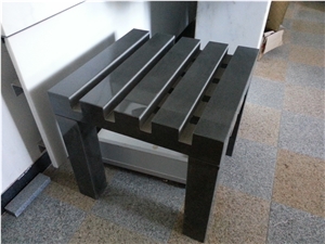 Black Granite Chairs Bench/Art Works Landscaping Stone