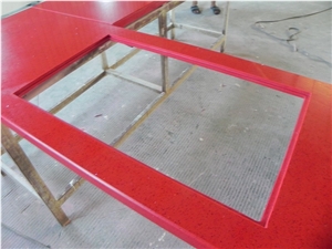 China Red Quartz Kitchen Countertops China Red Quartz Kitchen Countertops