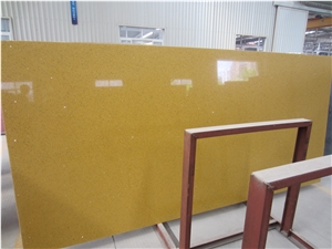Land Yellow Quartz Slabs and Tiles