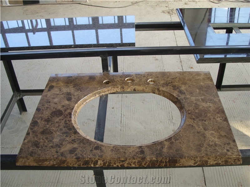 Light Emperador Vanitytops/Bath Tops