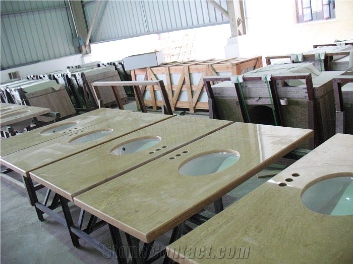 Light Emperador Vanitytops/Bath Tops