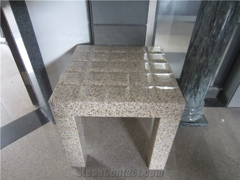 Rust Yellow Bench Chairs Art Works Landscaping Stone