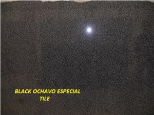 Negro Ochavo Especial Granite Slabs, Black Granite Tiles & Slabs, Granito Negro Ochavo Special