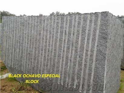Negro Ochavo Especial Granite Slabs, Black Granite Tiles & Slabs, Granito Negro Ochavo Special