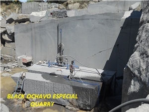 Negro Ochavo Especial Granite Slabs, Black Granite Tiles & Slabs, Granito Negro Ochavo Special