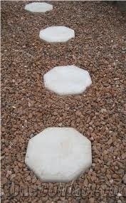 Garden Step Stone with Oyster Beige Slate
