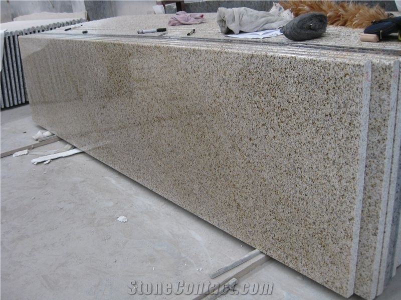 G682 Desert Yellow Granite Contertops, Polished Countertops