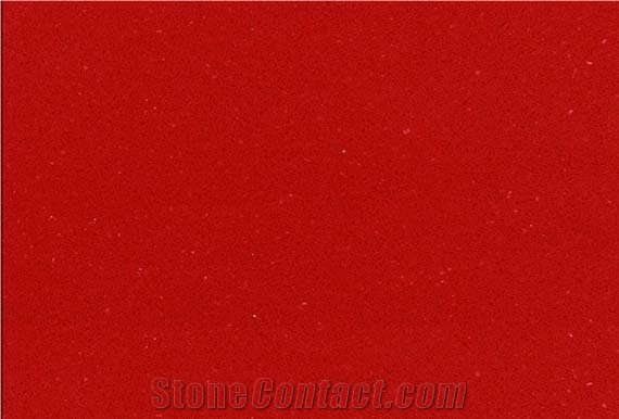 Red Manmade Quartz,engineered Stone