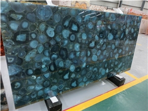 Blue Agate Semiprecious Stone Slabs, Agate Slabs Blue Onyx Blue Agate Semiprecious Stone Slabs, Agate Slabs Blue Onyx
