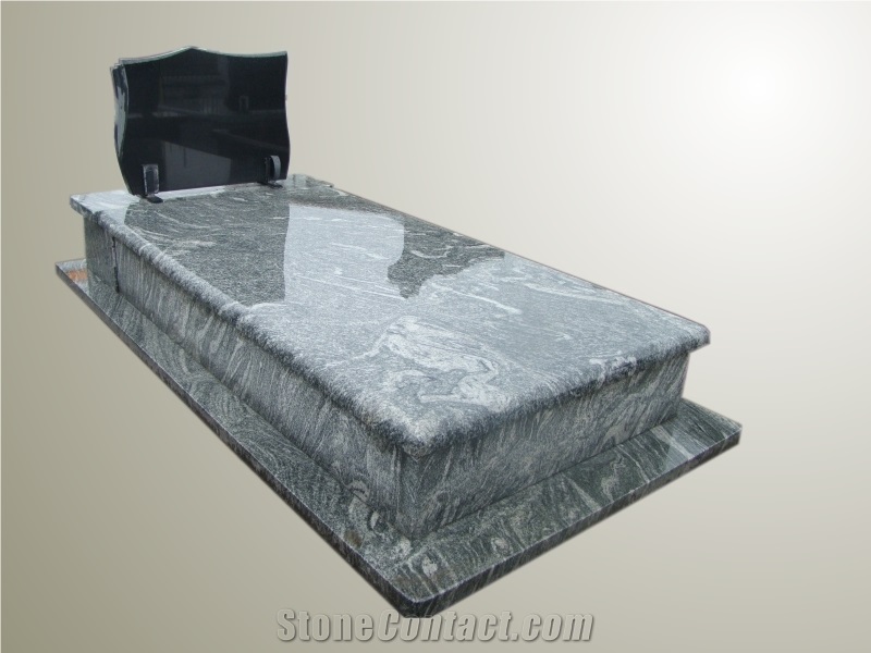 China Juparana Granite Tombstone
