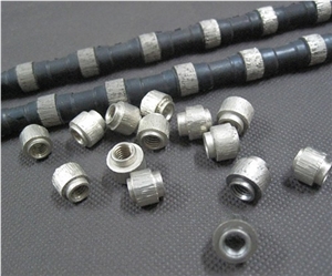 Diamond Wire Saw with 40 Beads 11.5mm Diameter for Marble Quarries