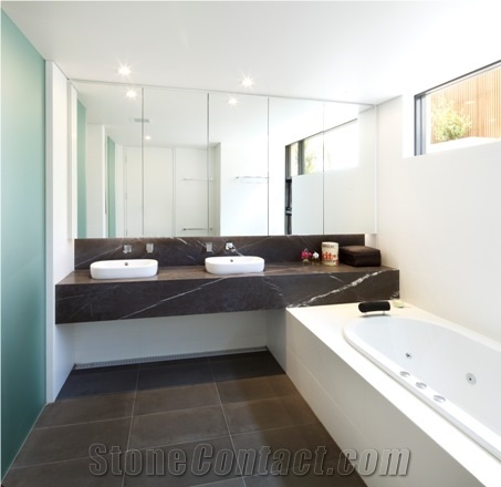 Iran Marble Pietra Grey Polished Vanity Tops, Bath Tops