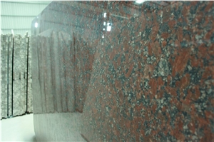 Rosso Santiago Red Granite Paving Stone, Pavement Stone