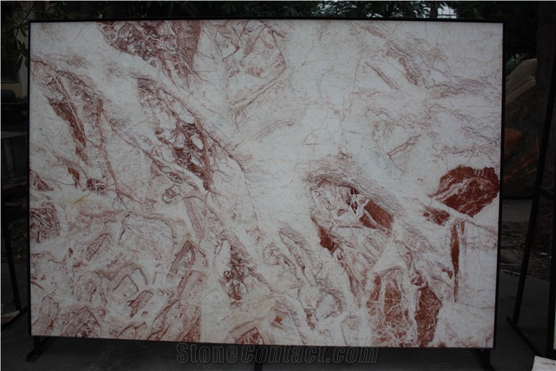 New Product-China Rose White Marble Slabs&tiles