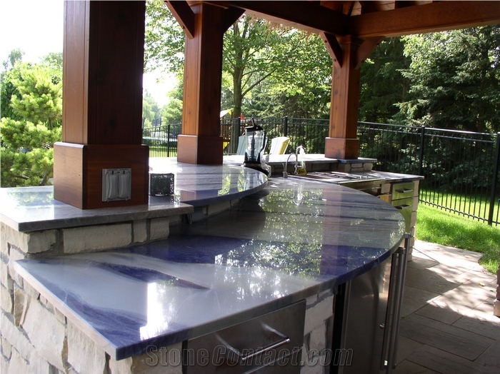 Azul Imperial Quartzite Countertop