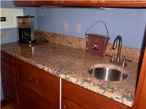 Bordeaux Salmon Granite Countertop