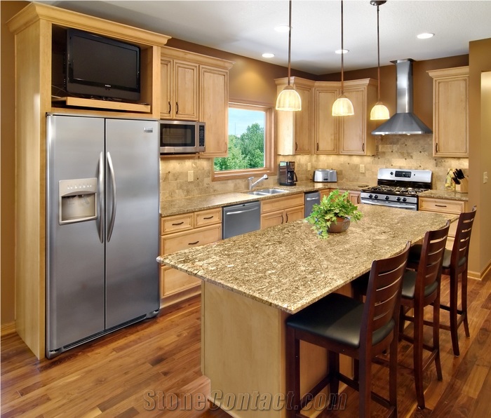 Crema Espresso Granite Countertop, Espresso Brown Granite Countertop