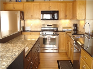 Giallo Napoleon Granite and Opalescence Granite Countertops Giallo Napoleon Granite and Opalescence Granite Countertops