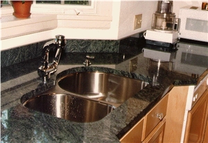 Verde Sao Francisco Granite Countertop, Verde Sao Francisco Green Granite Countertop