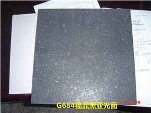 G684 Fuding Black, Black Basalt, Polish/honed Surface, Tiles, Slabs