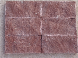 Porphyry Red, Dayang Red, Putian Red Granite, Chinese Dark Red Granite, Cobble Tone, Pavers, Small B