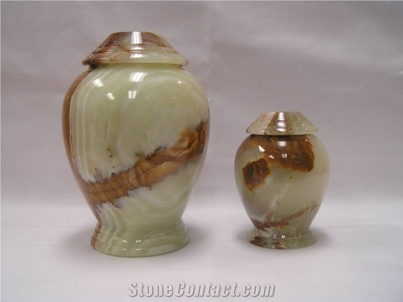 Multi Green Onyx Urn