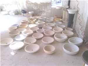 Stock Sinks White Marble Sinks