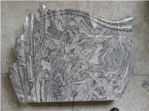 Chinese Juparana Granite Tombstone, Chinese Juparana, China Jupara White Granite Tombstone