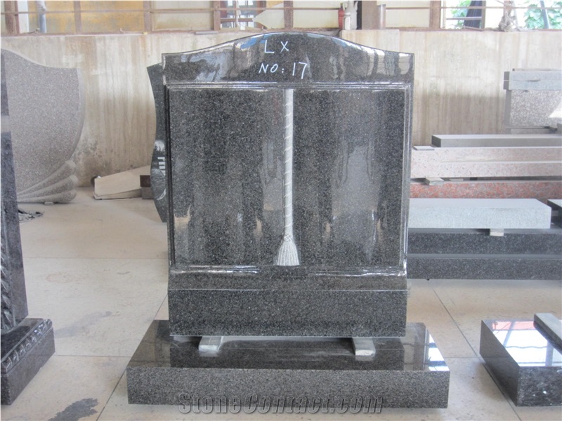 Impala Black Granite Tombstone,monument.gravestone, Nero Impala Black Granite Gravestone