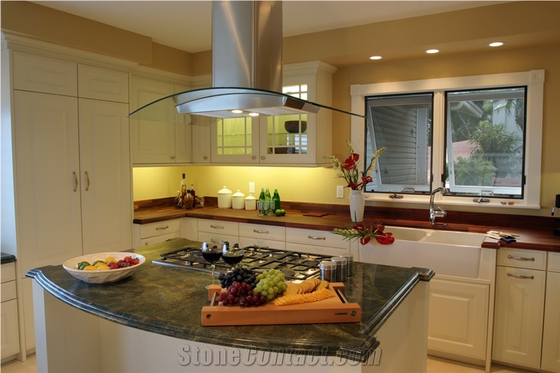 Golden Lightning Granite Countertop, Golden Lightning Green Granite Countertop