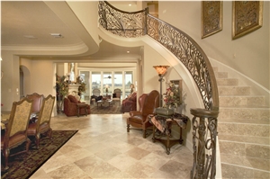 Caliza Del Paramo Limestone Stairs, Caliza Del Paramo Beige Limestone Stairs