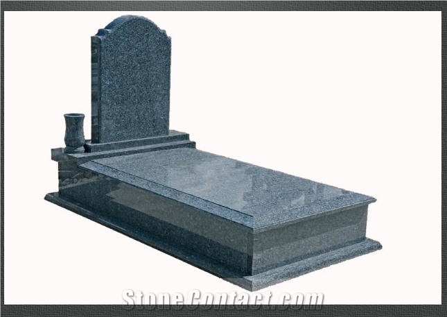 Blue Pearl Granite Single Monument