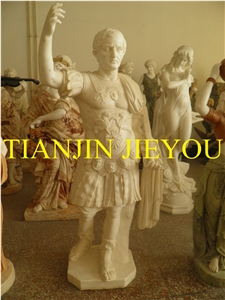 Marble Tatue for Garden Decoration, White Marble Sculpture