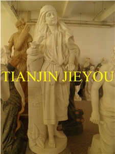 White Marble Garden Statues