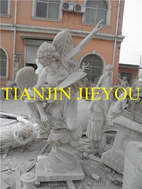 White Marble Hand Carved Statue Life Size Statue