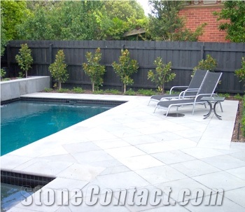 Victorian Bluestone Pool Deck Pavements, Grey Blue Stone