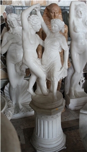 Royal White Marble Statues, Sculpture