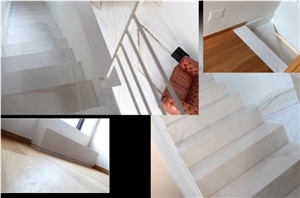 Afyon White Marble Stairs