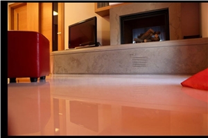 Grigio Oriente Limestone Fireplace
