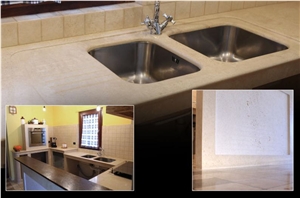 Mexico Classic Travertine Kitchen Countertop