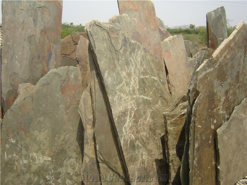 Indian Multicolor Slate Blocks
