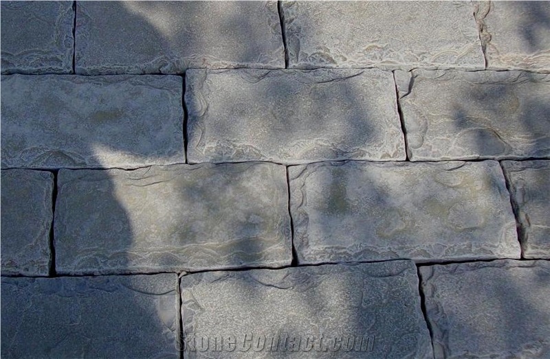 Modak Yellow Sandstone Mushroom Stone Wall Cladding Tiles