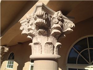 White, Biege, Yellow, Red, Pink Sandstone Column White, Biege, Yellow, Red, Pink Sandstone Column