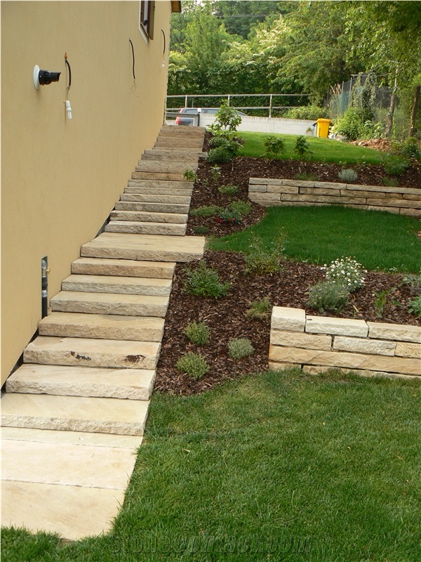 Yellow Sandstone, Limestone, Slate Kerbstone