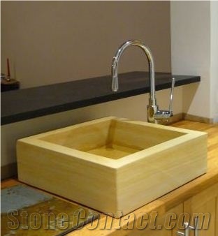 Yellow Sandstone Sinks & Basins