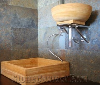 Yellow Sandstone Sinks & Basins