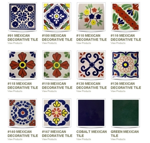 Hand Painted Mexican Tile - Decorative Talavera Mexican Tile