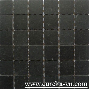 Palm Black Broken Tumbled Mosaic