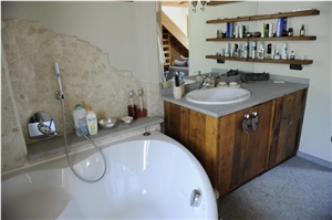 Pietra Di Cogne Grey Quartzite Vanity Top