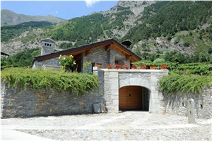 Pietra Di Morgex Quartzite Building Stone, Masonry, Pietra Di Morgex Grey Quartzite Building Stone